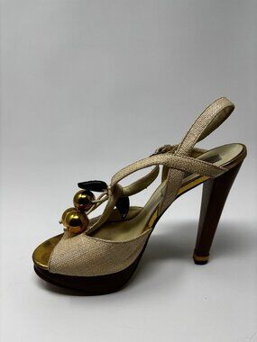 Stella McCartney Platform Heels, Cream, size 37